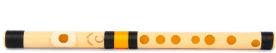 Radhe Flutes PVC Fiber C Natural Bansuri Higher Octave RIGHT PVC Flute(29 cm)