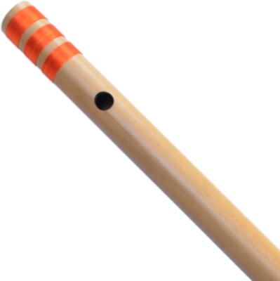 AIBANA Beginner Flute Straight Right Handed Bamboo Bansuri Orange Bamboo Flute(37 cm)