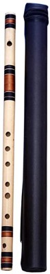 MAGA MART C Sharp 7 Hole Scale Natural Left Hand Flute 19 Inch Bamboo Flute Bamboo Flute(47 cm)