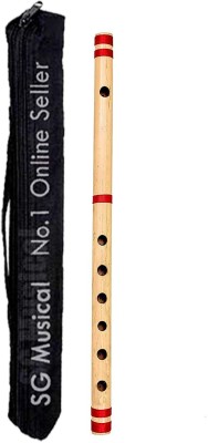 SG MUSICAL Professional Flutes C Sharp Base With Bag Bamboo Flute Bamboo Flute(40 cm)