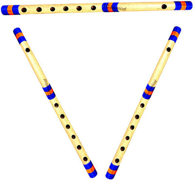 SG MUSICAL Flute Combo Indian B+G+C Scale Bamboo Flute(43 cm)
