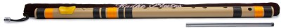 Radhe Flutes A Natural Base Octave RIGHT Hand With VELVET COVER PVC Flute(60.5 cm)
