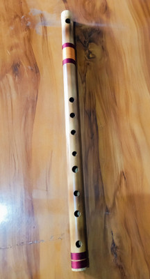 Nadvenu C Natural Carnatic Shruti 1 Middle Bamboo Flute(56 cm)