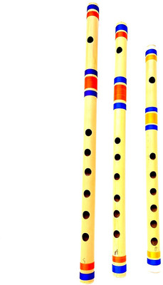 SG MUSICAL Flute Combo Indian A+B+E Scale Bamboo Flute(43 cm)