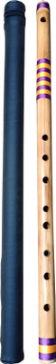 Nadvenu G Natural Bass Carnatic Flute ( Shruti 5 Venu ) Bamboo Flute(64 cm)