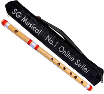 SG MUSICAL Professional Flutes C Sharp Base With Bag Bamboo Flute Bamboo Flute(40 cm)