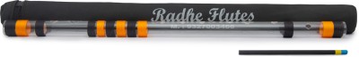Radhe Flutes Acrylic G Natural Right Hand Base OctaveWith Hard Cover Crystal Flute(68 cm)