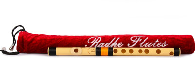 Radhe Flutes B Natural Higher Octave RIGHT Hand With VELVET COVER PVC Flute(28 cm)
