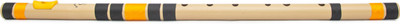 Radhe Flutes G Natural Bansuri Base Octave LEFT Handed… PVC Flute(68 cm)