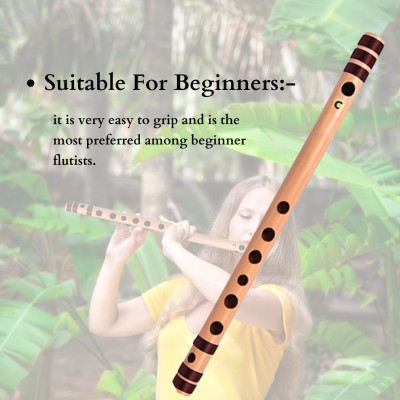 HARIPRASAD FLUTES beginners flute c scale Bamboo bansuri flute musical instrument 19 INCH Bamboo Flute(48.26 cm)