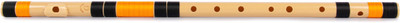 Radhe Flutes Radhe Flutes PVC Fiber G Natural Bansuri Base Octave Right Handed PVC Flute(63 cm)