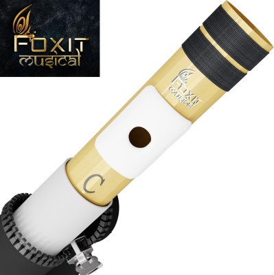 Foxit Musical Right Handed C Natural Tuned With Tanpura A=440Hz PVC Fiber Flute Fiber Flute(48 cm)