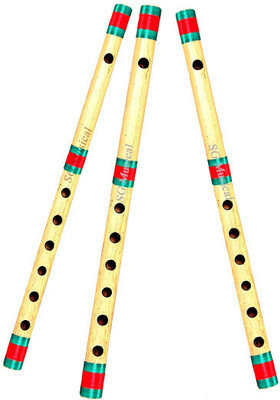 SG MUSICAL Flute Combo Indian B+G+G Scale Bamboo Flute(43 cm)