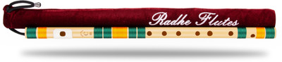Radhe Flutes C Natural Right Hand With Velvet Cover PVC Dark Green & Orange PVC Flute(53 cm)