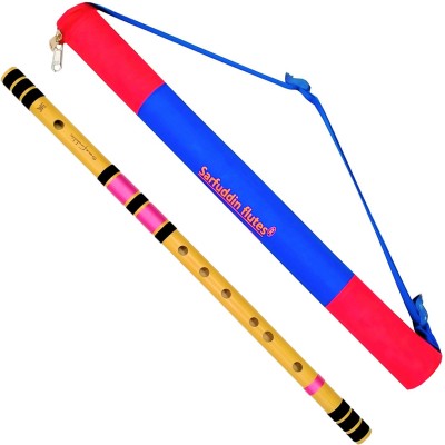 Sarfuddin Flutes D Natural Medium 17 Inches Right Hande Bamboo Flute(44 cm)