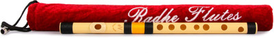 Radhe Flutes A Sharp Higher Octave RIGHT Hand With VELVET COVER PVC Flute(30 cm)