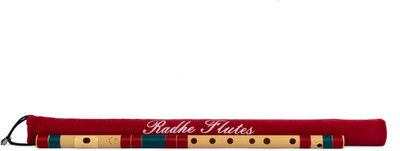 Radhe Flutes C Sharp Bansuri Middle Octave Right Handed Maroon & Dark Green With Velvet Cover PVC Flute(48 cm)