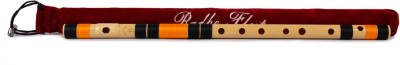 Radhe Flutes PVC Fiber B Natural Bansuri Middle Octave Left Handed With Velvet Cover PVC Flute(46 cm)