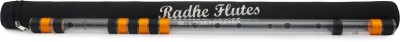 Radhe Flutes Acrylic Bansuri F Natural Right Handed Base Octave (inch) With Hard Cover Plastic Flute(68 cm)