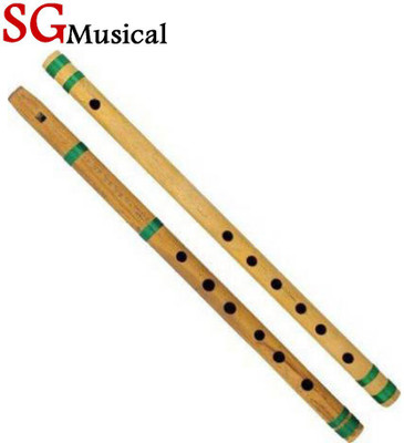 SG MUSICAL Professional Indian G+C Scale Bansuri Bamboo Flute(40 cm)