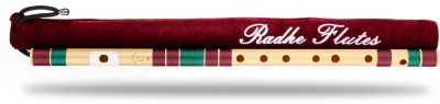 Radhe Flutes Radhe Flutes Right Handed C Natural With Velvet Cover PVC Maroon & Dark Green PVC Flute(53 cm)