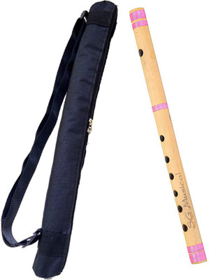 SG MUSICAL Traditional Handmade G Scale Bamboo Pipe With Carry BAG Bamboo Flute(40 cm)