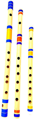 SG MUSICAL Flute Combo Indian A+B+B Scale Bamboo Flute(43 cm)
