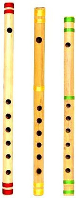 SG MUSICAL Flute Combo Indian C+B+C Scale Bamboo Flute(43 cm)
