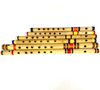 KHALSA MUSICAL ( PROFESSIONAL SIX SET) C SHARP C SHARP G SCALE A SCALE C SCALE B SCALE Bamboo Flute(47 cm)