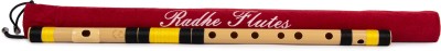 Radhe Flutes C Sharp Bansuri Middle Octave Right Handed Black & Yellow With Velvet Cover PVC Flute(48 cm)