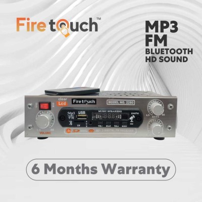 Fire Touch AC, DC FM Radio Multimedia Speaker with Bluetooth, USB, SD Card, Aux 100 W FM Radio(Multicolor)