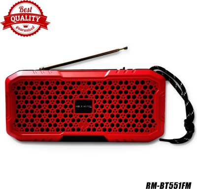 BeerTech RM-BT551 Portable Bluetooth Multimedia Mp3 Speaker USB/SD Card Player FM Radio(Red)