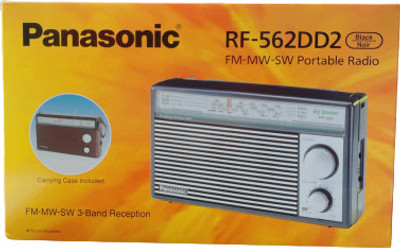 Panasonic RF-562DD2 Portable FM/MW/SW 3-Band Reception and Radio FM Radio(Black,sliver)