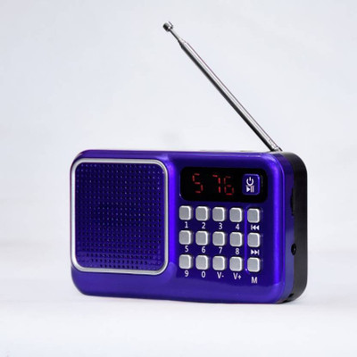 MICROBOTS MINI M41VP FM Radio with Bluetooth Speaker - Portable & Wireless Sound System FM Radio(Blue)
