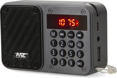 MZ M7 SUPER FM RADIO With Bluetooth/USB/Aux/TFT Card 1200mAh Battery FM Radio(Grey)