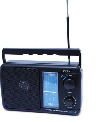 FINE 5 Band Portable Radio FM Radio(Black)