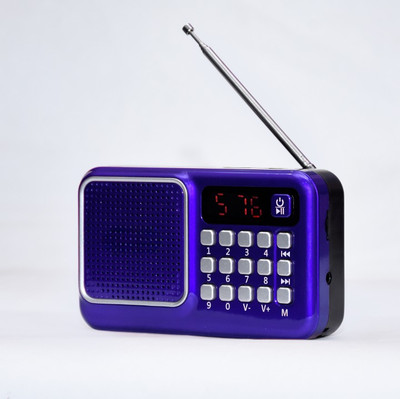 BfsTeckt Mini M41VP FM Radio with Bluetooth Speaker - Portable & Wireless Sound System FM Radio(Blue, Any one color)