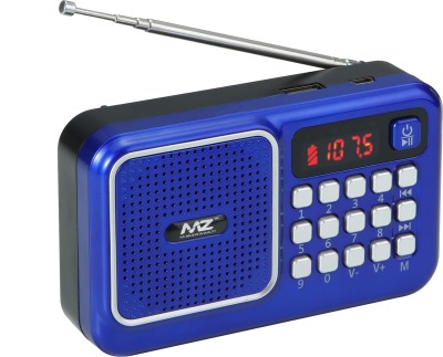 MZ M41VP (FM SUPER RADIO) With Bluetooth/USB/Aux/TFT Card 1200mAh Battrey FM Radio(Blue)