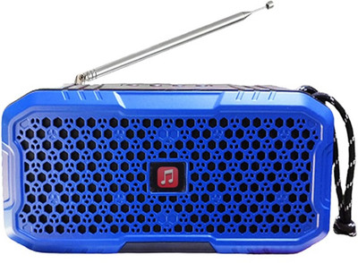 Fangtooth RM-BT551 Bluetooth Fm Music Multimedia Speaker USB-SD Card Player Supports AUX FM Radio(Blue)