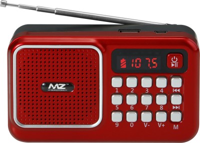MZ M41VP (FM SUPER RADIO) With Bluetooth/USB/Aux/TFT Card 1200mAh Battrey FM Radio(Red)