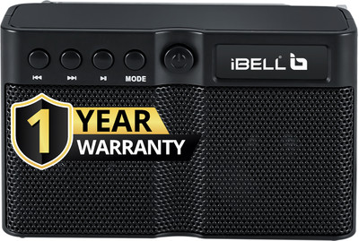 iBELL FM760BT Pocket Radio with FM & Bluetooth Speaker, Headphone Jack, USB MP3 Player FM Radio(Black)