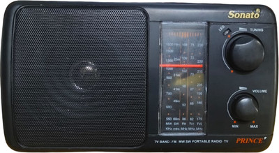 Sonato 3 Cell - 5 Band Radio FM Radio(Black)