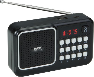 MZ M41VP (FM SUPER RADIO) With Bluetooth/USB/Aux/TFT Card 1200mAh Battrey FM Radio(Black)