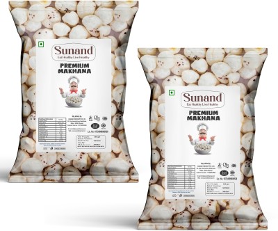 SUNAND Premium Raw Makhana | Premium Lotus Seeds | Natural & Crunchy | Combo(2)