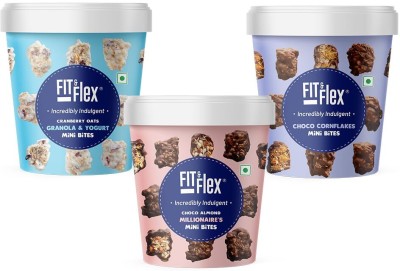 FIT & Flex Choco Almond Millionaire's, Cranberry Oats Granola & Yogurt And Choco Cornflakes Combo(3)