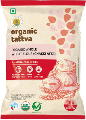 Organic Tattva Whole Wheat Flour (Chakki Atta)(1000 g)