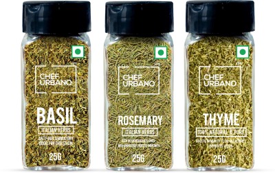 Chef Urbano Basil 25Gms, Rosemary 25 Gms, Thyme 25 Gms Combo Combo(3)