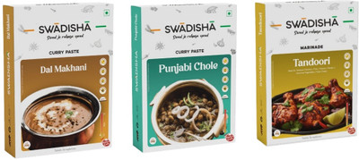 Swadisha Northward Necessities combo | Ready To Cook Curry Paste | 200g each x 3 Combo(3)