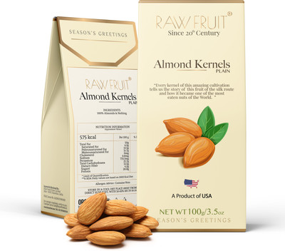HyperFoods Almonds Badam Dry Fruits Premium Almonds Dry Fruits and nuts Almonds Kernels Almonds(1 x 0.1 kg)