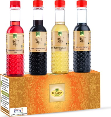 Dhampure Speciality Mocktail Parties Gift Box | Grenadine, Black Currant, Hazelnut & Blueberry Combo(1200ml)